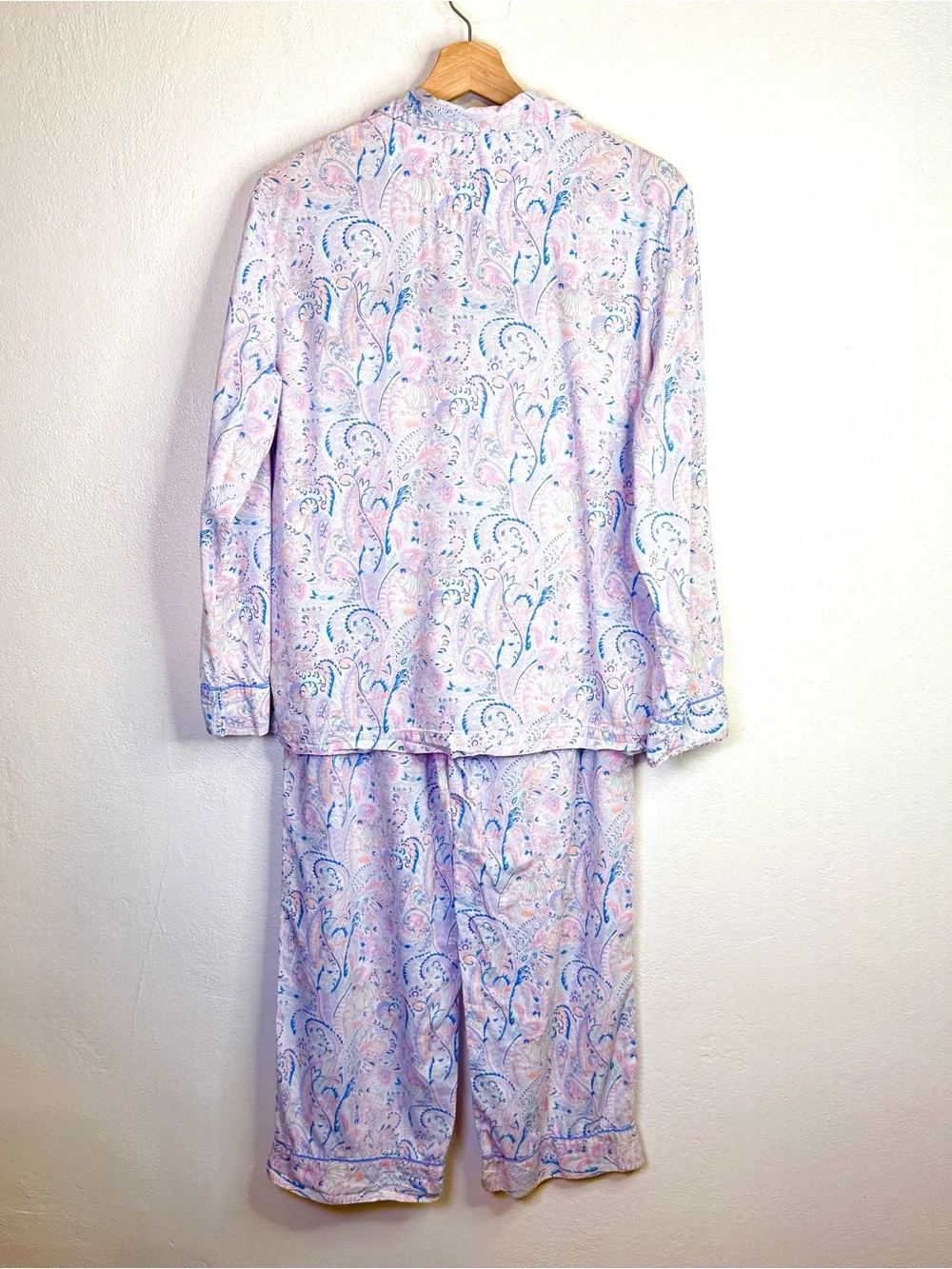 Victoria's Secret VS Mayfair Pastel Paisley Y2K Women's Pajama Set Size Small